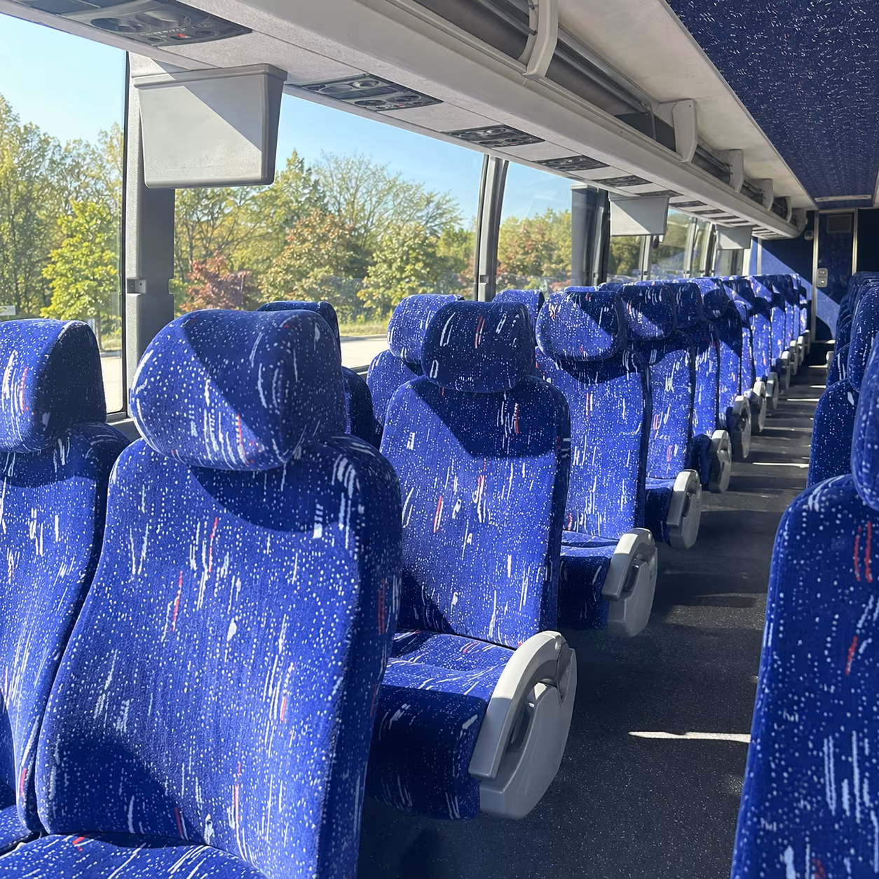 hialeah charter bus rental interior