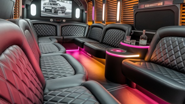 sprinter limo rental interior hollywood